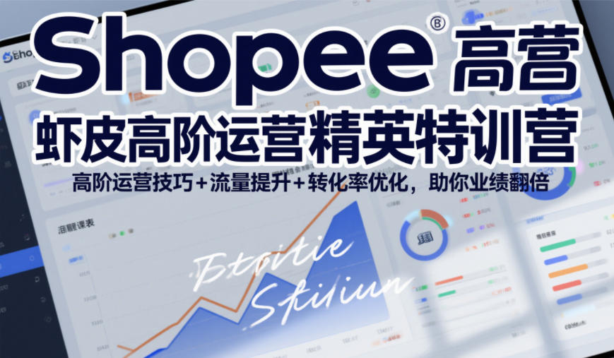 Shopee虾皮高阶运营精英特训营，高阶运营技巧+流量提升+转化率优化，助你业绩翻倍-A7徐多钱云网创