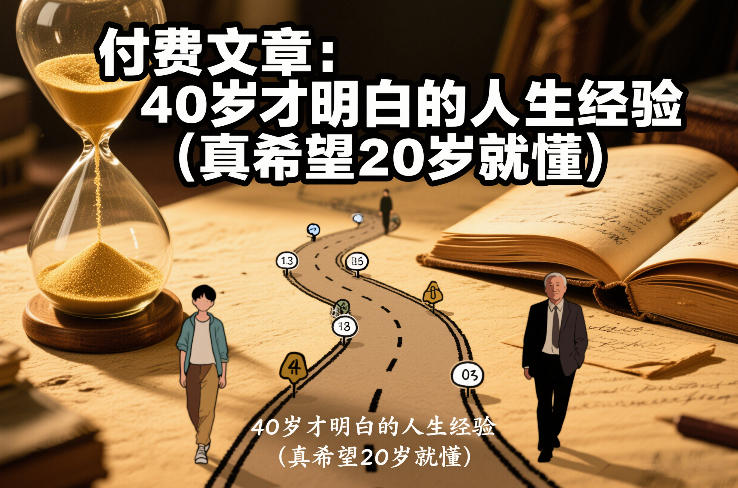 付费文章：40岁才明白的人生经验(真希望20岁就懂)-A7徐多钱云网创