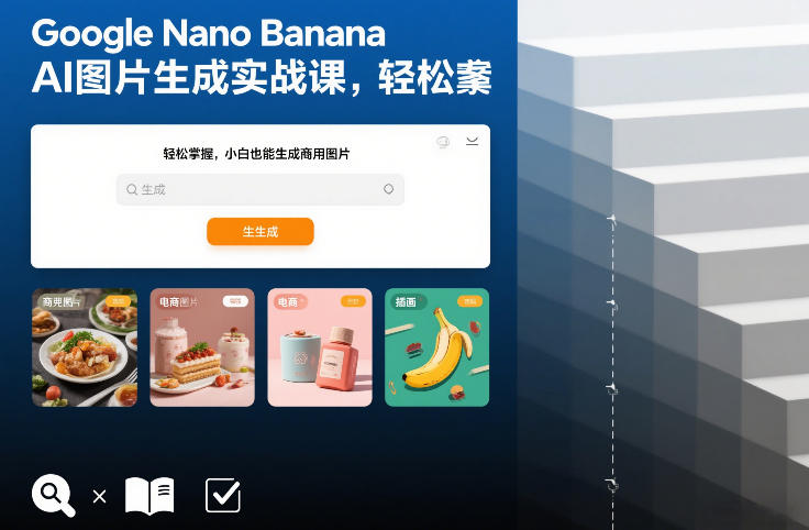 Google Nano Banana AI图片生成实战课，轻松掌握，小白也能生成商用图片-A7徐多钱云网创