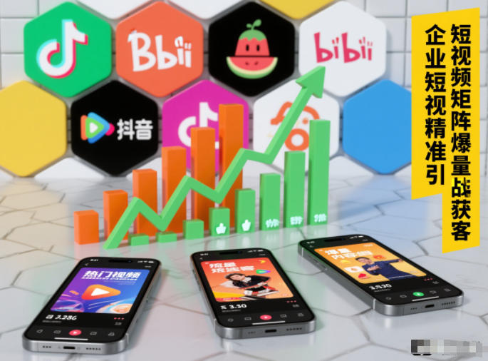 企业短视频精准引流矩阵获客，短视频矩阵爆量战法-A7徐多钱云网创