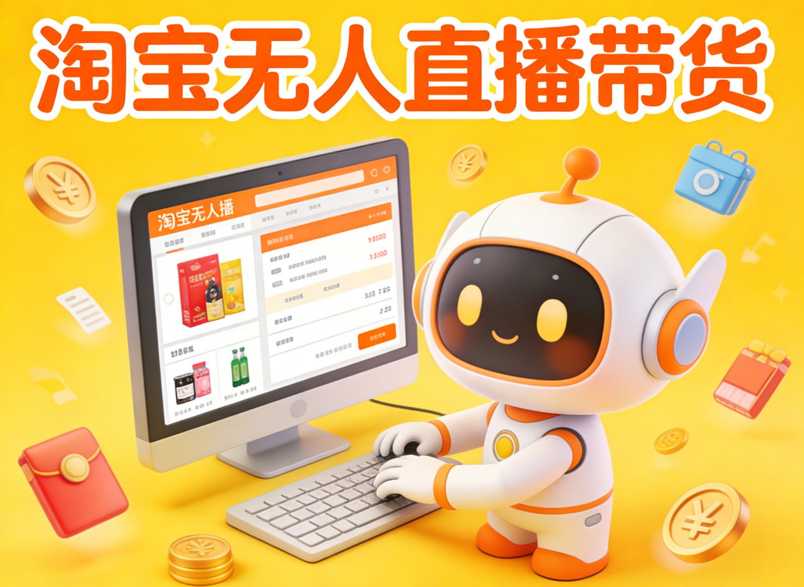 淘宝无人直播带货，24小时自动卖货，月佣金1W+，不违规不封号，不用露脸-A7徐多钱云网创