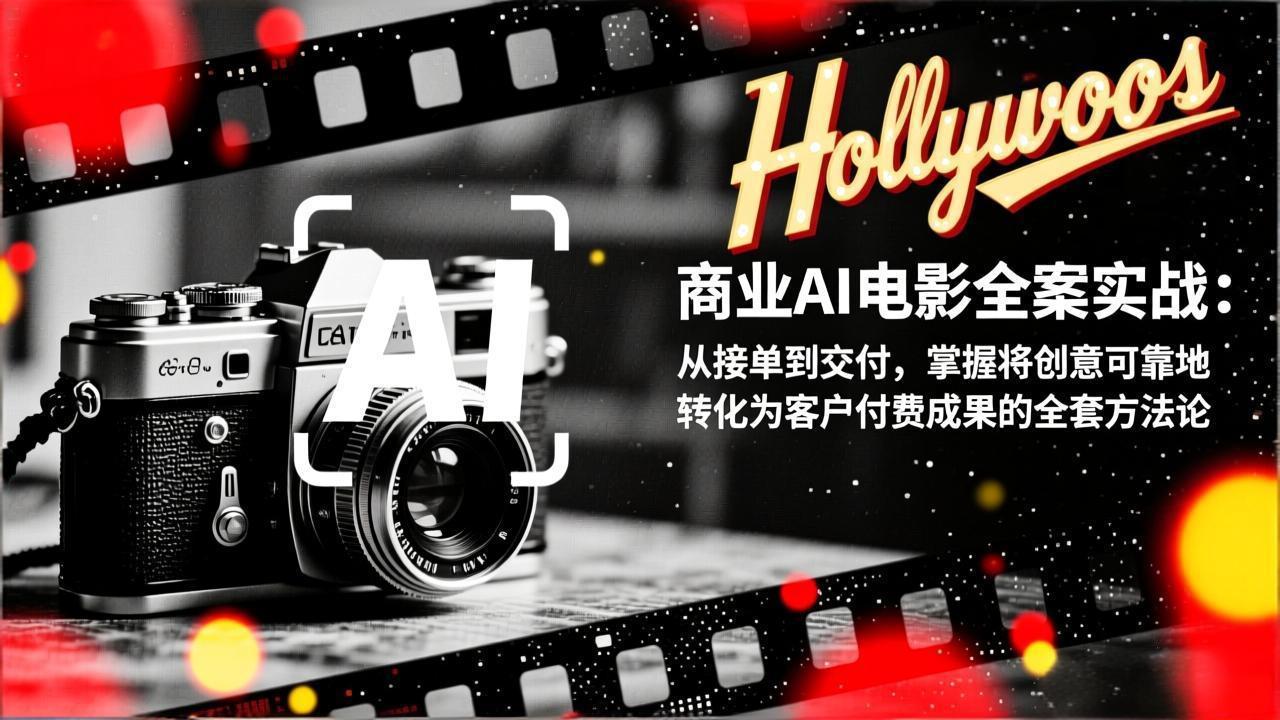 商业AI电影全案实战：从接单到交付，掌握将创意可靠地转化为客户付费成果的全套方法论-A7徐多钱云网创