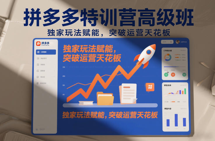 拼多多特训营高阶班，独家玩法赋能，突破运营天花板(更新26年1月)-A7徐多钱云网创