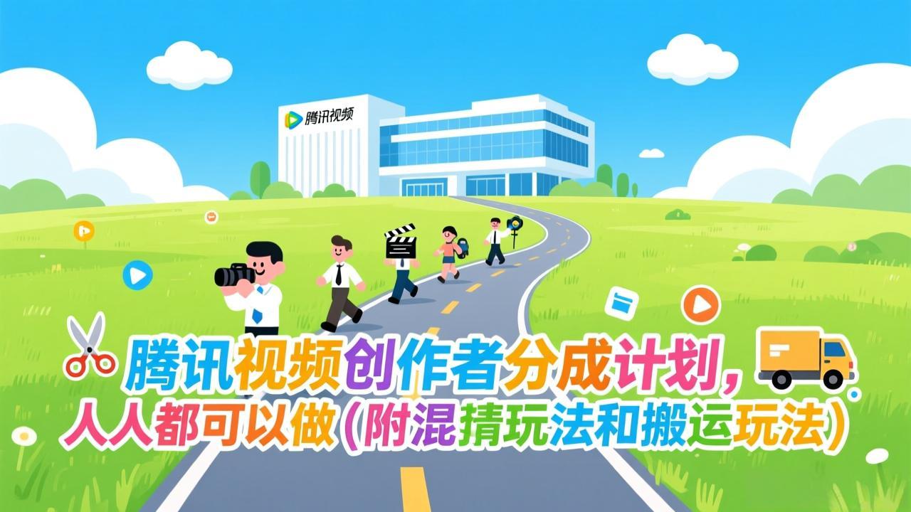 腾讯视频创作者分成计划，人人都可以做(附混剪玩法和搬运玩法-A7徐多钱云网创