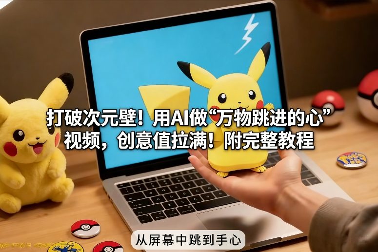 打破次元壁！用AI做【万物跳进手心】视频，创意值拉满！附完整教程-A7徐多钱云网创