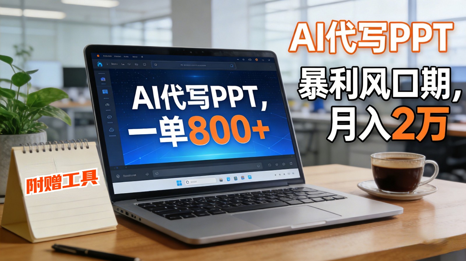 AI 代写做 PPT！一单狂赚 800+，风口期月入 2 万(工具 + 提示词直接送)-A7徐多钱云网创