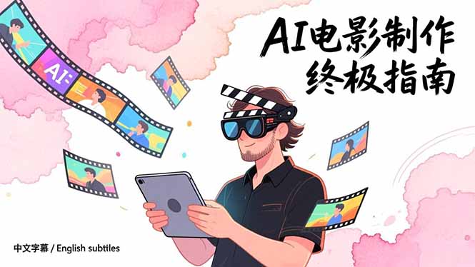 AI电影制作终极指南：从创意到成片，系统掌握智能影视全流程实战课(中英字幕-A7徐多钱云网创