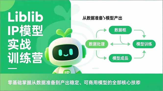 Liblib IP模型实战训练营，零基础掌握从数据准备到产出稳定、可商用模型的全部核心技能-A7徐多钱云网创