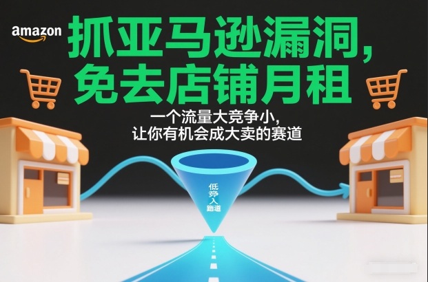 抓亚马逊漏洞，免去店铺月租，一个流量大竞争小，让你有机会成大卖的赛道-A7徐多钱云网创