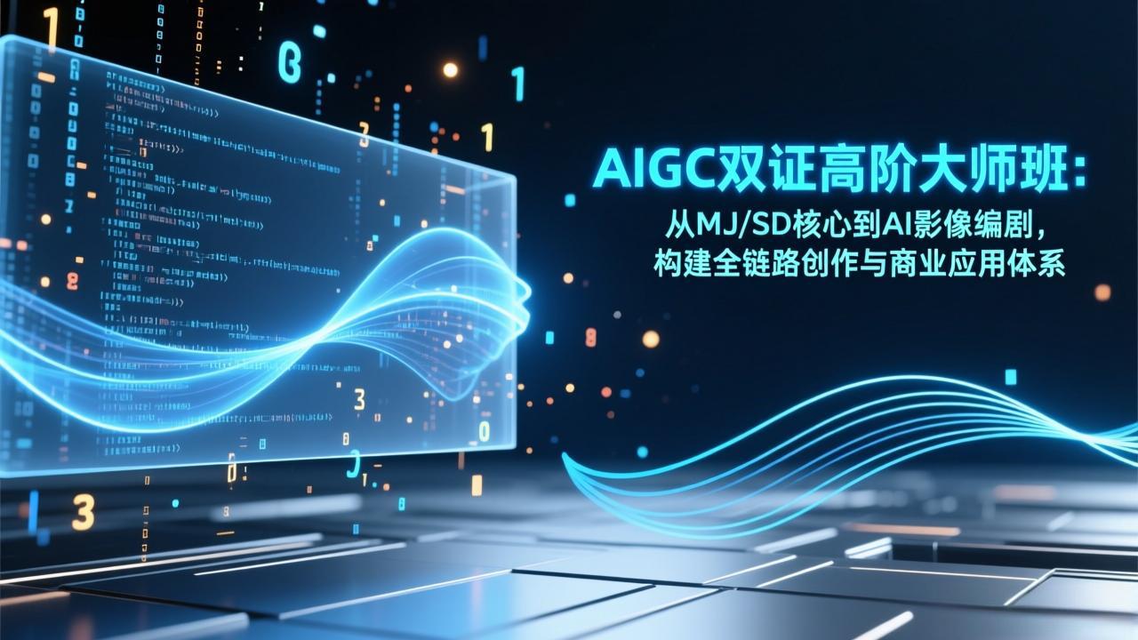 AIGC双证高阶大师班：从MJ/SD核心到AI影像编剧，构建全链路创作与商业应用体系-A7徐多钱云网创