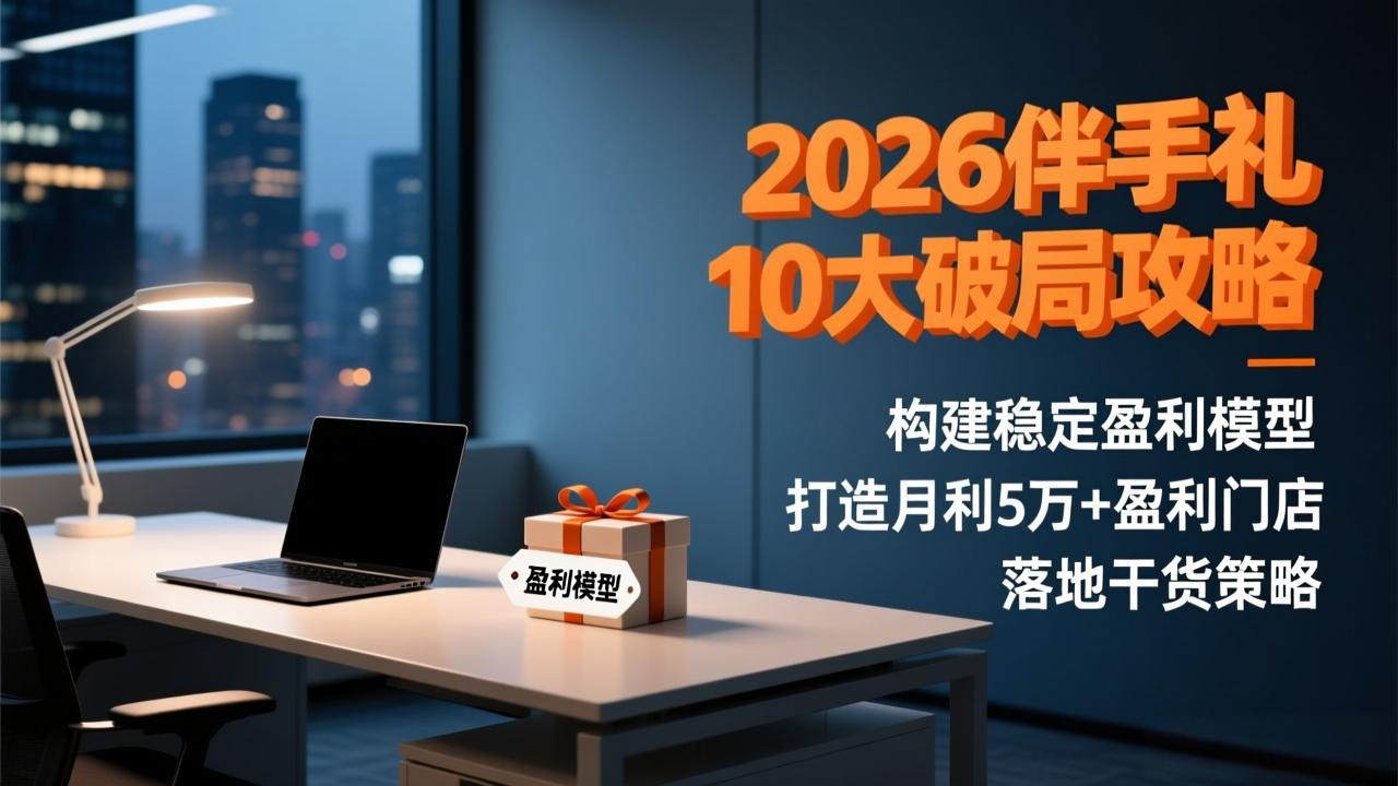 2026伴手礼10大破局攻略：构建稳定盈利模型，打造月利5万+盈利门店，落地干货策略-A7徐多钱云网创