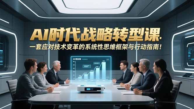 AI时代战略转型课：一套应对技术变革的系统性思维框架与行动指南！-A7徐多钱云网创